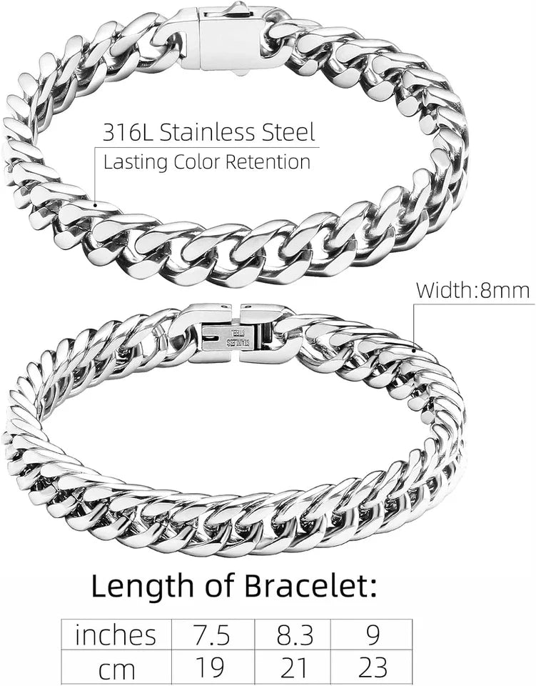 Cuban Bracelet Set