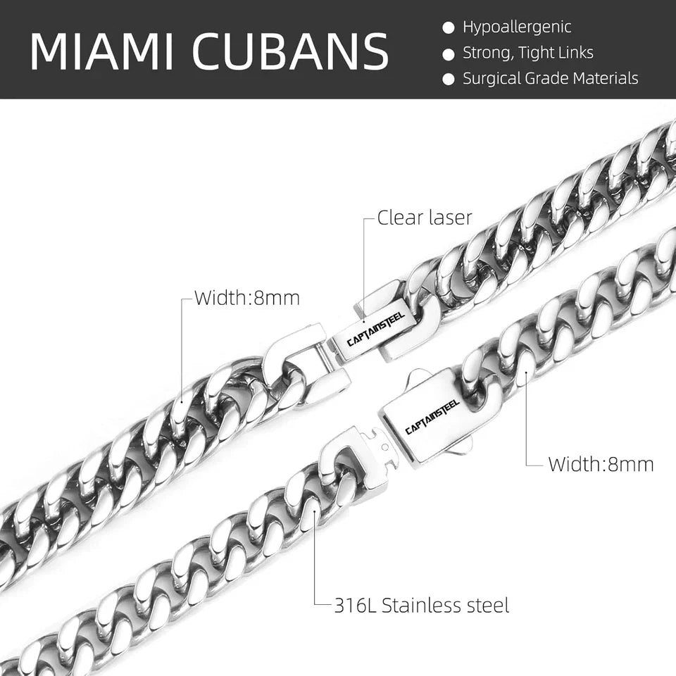 Cuban Bracelet Set